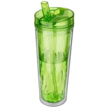 Vaso Geométrico Isotérmico Hot & Cold "flip & Sip" verde claro Vaso Geométrico Isotérmico Hot & Cold "flip & Sip" verde claro