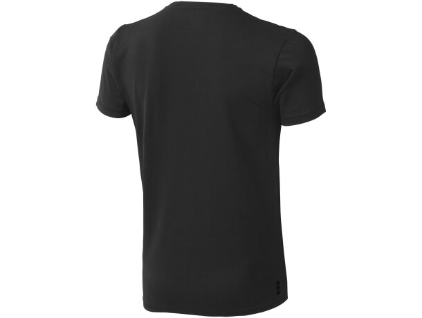 Camiseta manga corta algodón orgánico certificado GOTS hombre 200 g/m2 Negro intenso detalle 33
