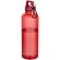 Botella Oregon 750ml PET reciclado certificado RCS con mosquetón Rojo