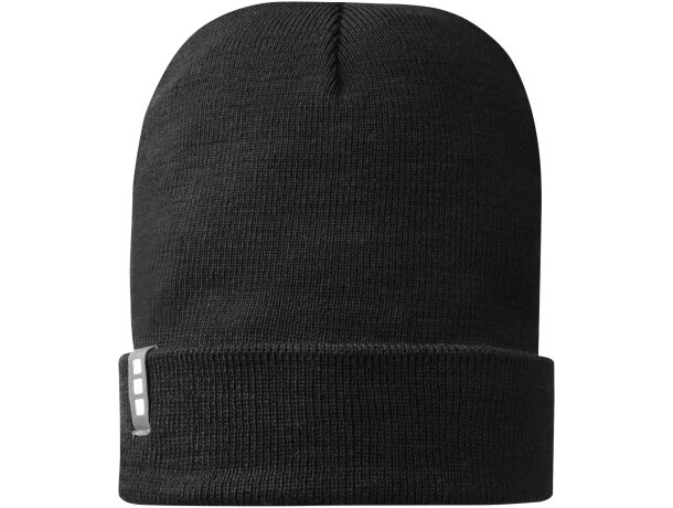 Gorros lana acrílico Elevate Life Negro intenso detalle 15