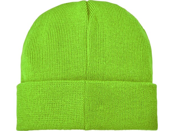 Gorro de lana con parche Boreas Verde manzana detalle 42