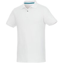 Polo de manga corta de material reciclado orgánico GRS para hombre Beryl personalizada