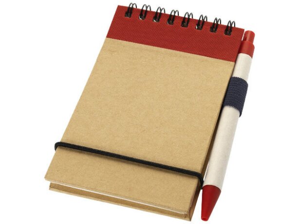 Bloc de notas con bolígrafo y goma personalizada blanco roto Bloc de notas con bolígrafo y goma personalizada blanco roto