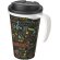 Brite-Americano® Grande taza 350 ml mug con tapa antigoteo Blanco/negro intenso