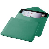 Funda en polipiel con cierre magnético para tablet personalizada verde Funda en polipiel con cierre magnético para tablet personalizada verde