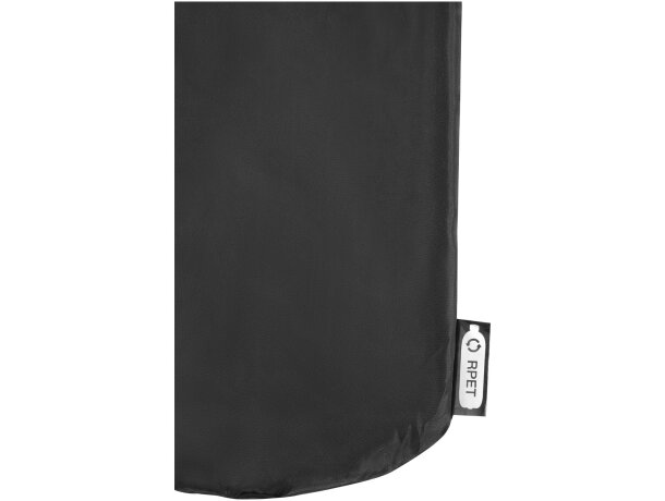 Manta polar coral Lily de RPET certificada GRS con funda Negro intenso detalle 14