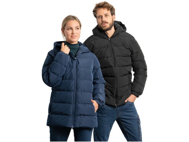 Parka aislamiento unisex Nepal Roly resistente agua y viento Negro intenso detalle 9