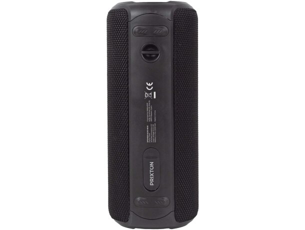 Altavoz Bluetooth Prixton Echo Box con certificación IPX6 Negro intenso detalle 2
