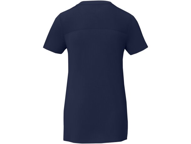 Camiseta Cool fit de manga corta para mujer en GRS reciclado Borax Azul marino detalle 10