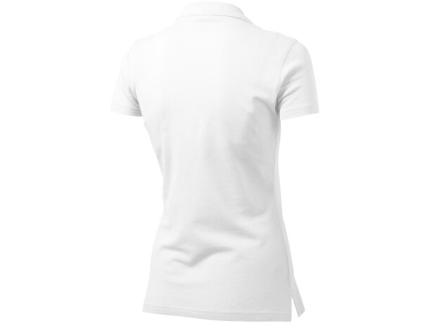 Polo de manga corta de mujer "advantage" Blanco detalle 2