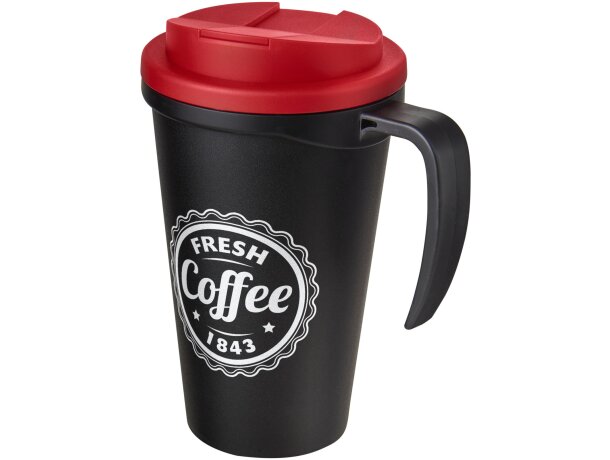 Americano® Grande taza 350 ml con tapa antigoteo personalizada