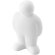 Antiestrés con forma de hombre personalizado blanco