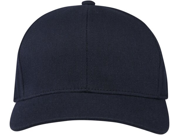 Gorra reciclada seis paneles Aware Opal con rastreador QR Azul marino detalle 7