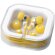 Cascos auriculares ligeros personalizado amarillo