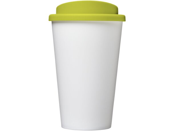 Vaso térmico Americano 350 ml con aislamiento de doble pared Blanco/lima detalle 34