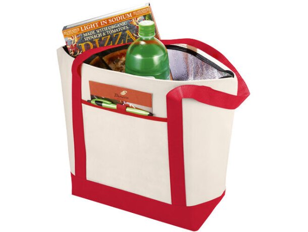 Bolsa isotérmica de polipropileno personalizada blanco roto Bolsa isotérmica de polipropileno personalizada blanco roto