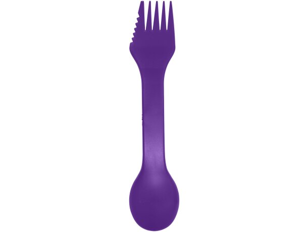 Cuchara, tenedor y cuchillo 3 en 1 Epsy Morado detalle 27