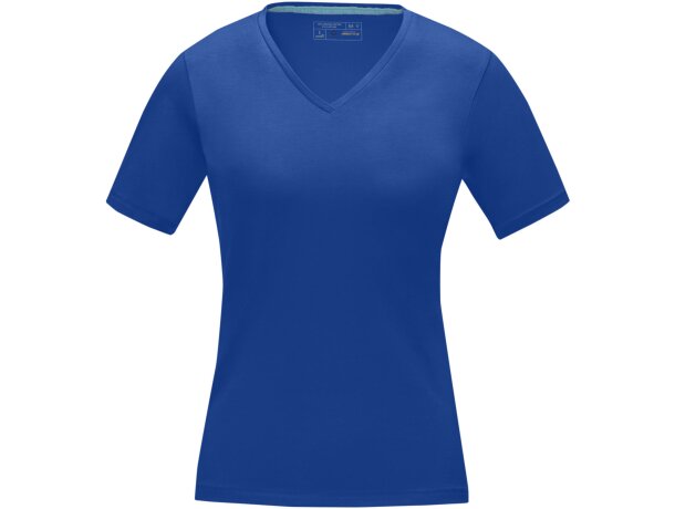 Camiseta de mujer Kawartha de alta calidad 200 gr Azul detalle 14