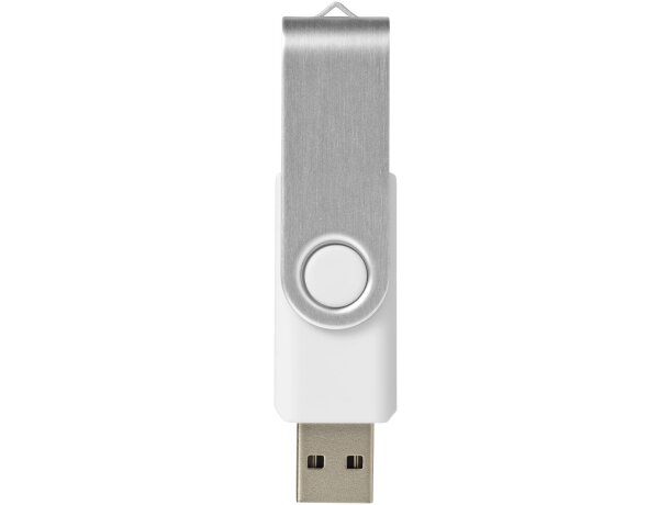 Memoria USB Rotate 2GB con protección giratoria de aluminio Blanco/plateado detalle 6