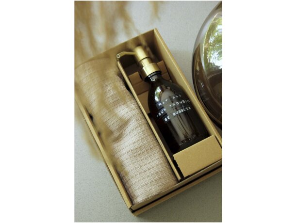 Caja regalo Wellmark Happy Home con jabón y paño ecológico detalle 2