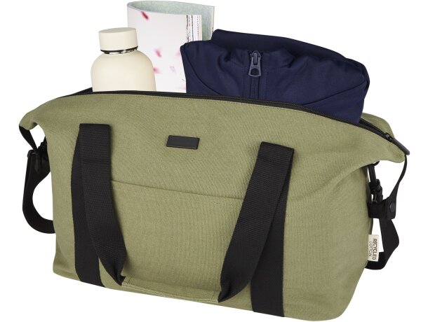 Bolsa deportiva Joey lona reciclada GRS 25 litros Verde oliva detalle 18