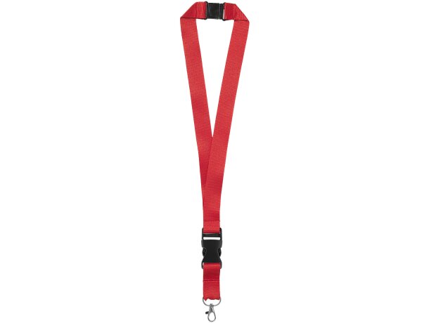 Lanyard con hebilla Rojo detalle 1