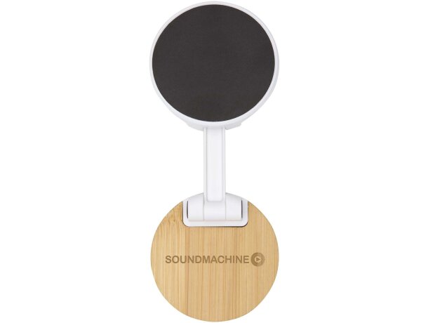 Soporte magnético plegable Alcor con bambú sostenible Blanco detalle 1