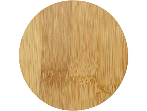 Recipiente de vidrio para alimentos Boley con tapa de bambú Natural/transparente detalle 6