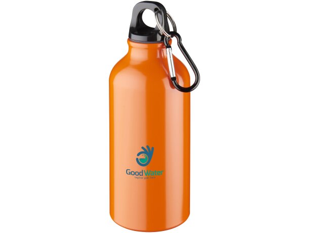 Cantimplora de aluminio con mosquetón 350 ml personalizado