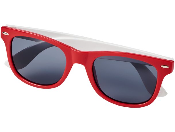 Gafas de sol de color liso Sun Ray Rojo detalle 9