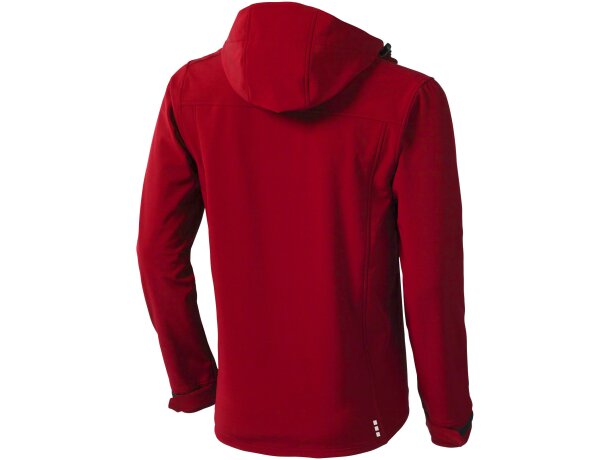Chaqueta softshell de hombre Langley impermeable transpirable Rojo detalle 5