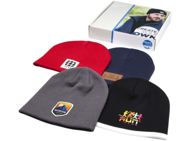 Kit de muestras de gorros doble capa en blanco Blanco detalle 6