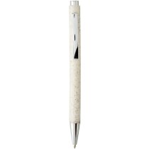 Bolígrafo de paja de trigo con mecanismo de presión Tual Bolígrafo de paja de trigo con mecanismo de presión Tual