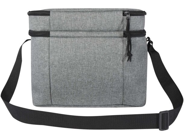 Bolsa nevera Tundra 13L poliéster reciclado certificado GRS Gris mezcla detalle 3