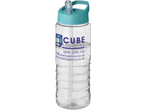 H2O Active® Treble Bidón deportivo con tapa con boquilla de 750 ml Transparente/azul aqua detalle 11
