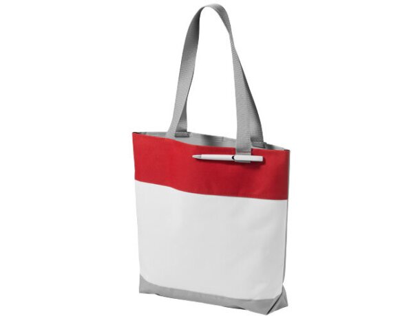Bolsa con bucle delantero para bolígrafo blanca Bolsa con bucle delantero para bolígrafo blanca