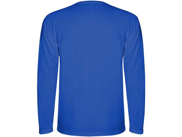 Camiseta deportiva infantil Montecarlo Roly de manga larga Azul detalle 1
