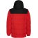 Chaqueta acolchada infantil Tallin Roly con capucha fija Rojo/negro intenso detalle 15