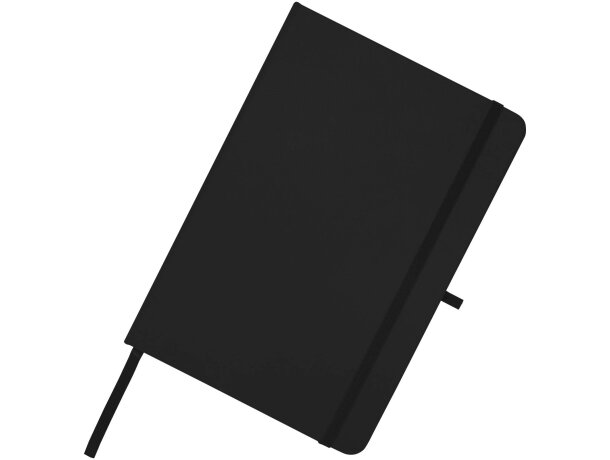Libreta A5 Teak con tapa dura de tacto suave reciclado Negro intenso detalle 5