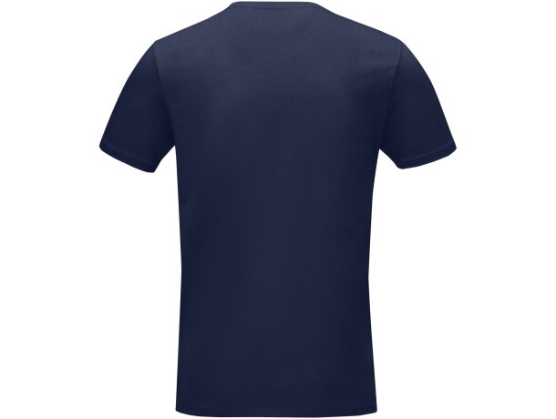 Camiseta manga corta orgánica hombre Balfour algodón certificado Azul marino detalle 26