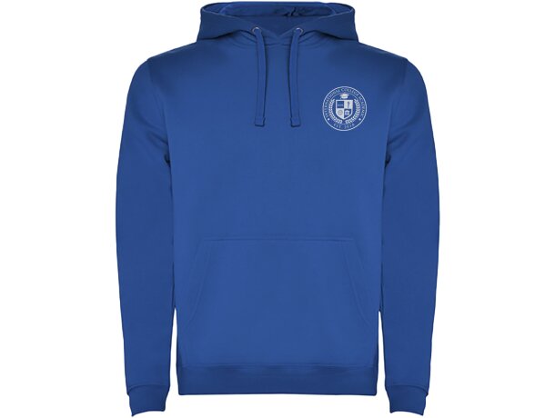 Sudadera con capucha para hombre Urban Roly Azul real detalle 21