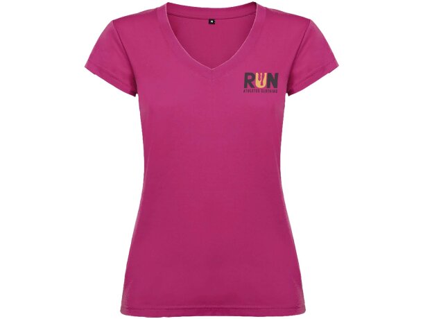 Camiseta cuello pico mujer Roly Victoria algodón 155 g/m² detalle 36