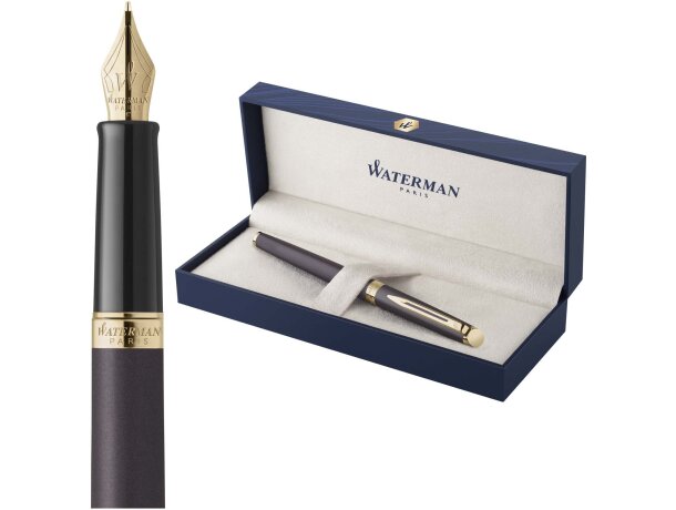 Pluma Waterman Hemisphere con grabado personalizado Negro intenso detalle 5