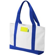 Bolsa con asas y base de colores blanca barata