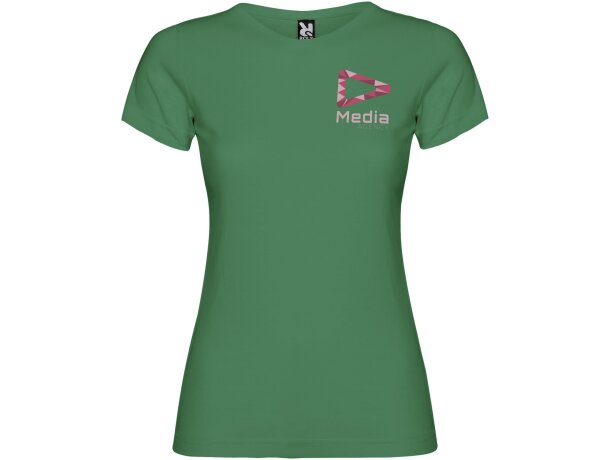 Camiseta mujer manga corta Jamaica Roly 100% algodón entallada detalle 29