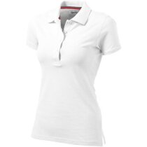 Polo de manga corta de mujer "advantage" grabada blanco Polo de manga corta de mujer "advantage" grabada blanco