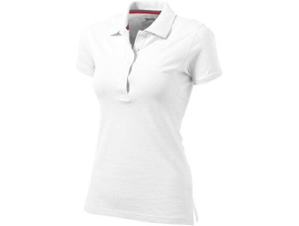 Polo de manga corta de mujer "advantage" blanco barata