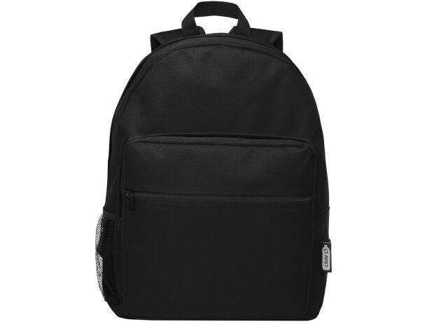 Mochila para niños personalizada Retrend 16L sostenible Negro intenso detalle 27