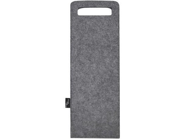 Bolsa vino fieltro reciclado grs felta 75 cl Gris medio detalle 3
