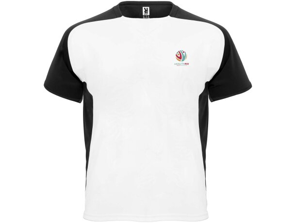 Camiseta deportiva Bugatti Roly cool fit unisex Blanco/negro intenso detalle 33